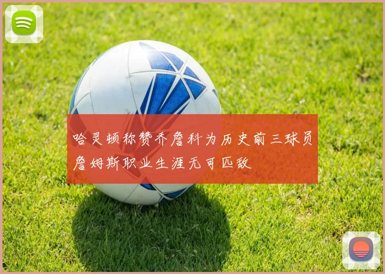 哈灵顿称赞乔詹科为历史前三球员詹姆斯职业生涯无可匹敌